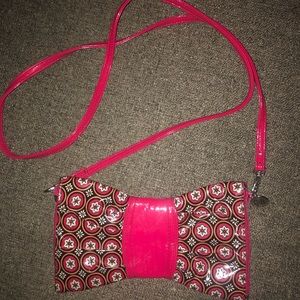 Vera Bradley bow purse cross body pink